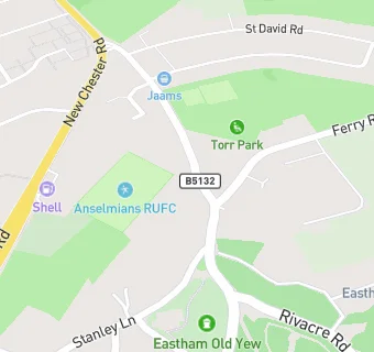 map for Anselmians Rugby Club