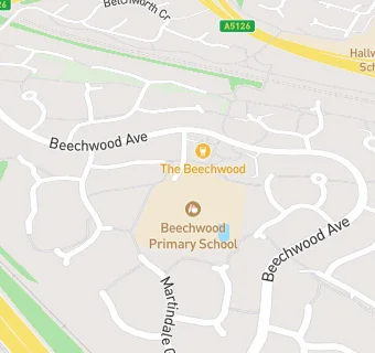 map for Beechwood Primary School