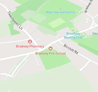 map for Bradway Pre School