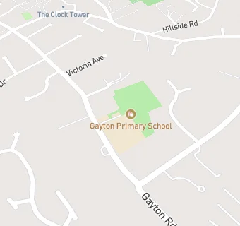 map for Gayton Primary School