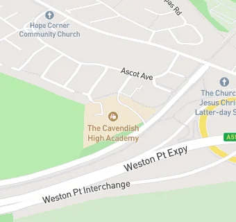 map for Cavendish High School