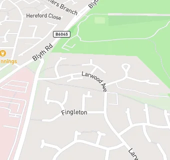 map for Larwood Surgery