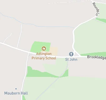 map for Adlington Primary School