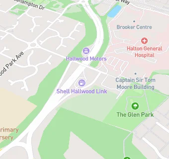 map for Hallwood Link Service Station