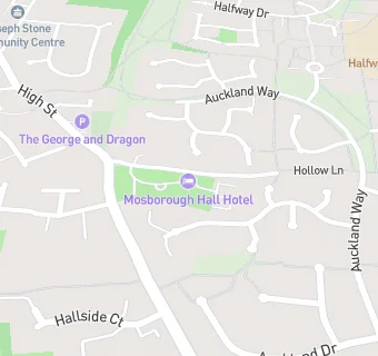 map for Mosborough Hall Hotel