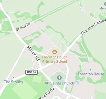 map for Thornton Hough Primary School