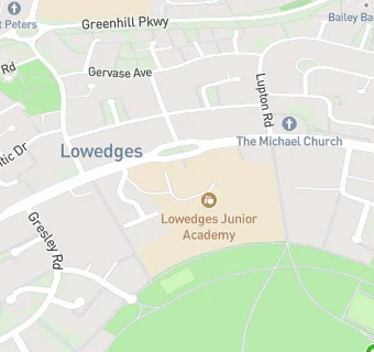 map for Lowedges Junior School