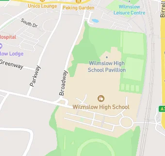 map for Wilmslow High School