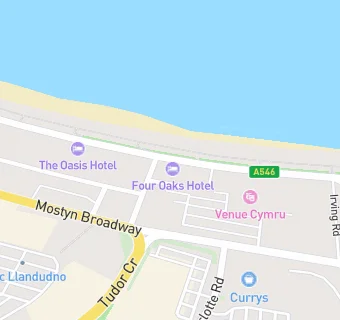 map for Four Oaks Hotel