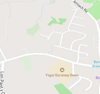 map for Ysgol Goronwy Owen