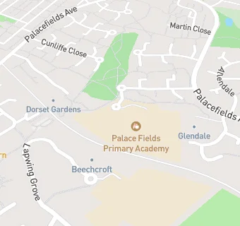 map for Palace Fields Primary Academy