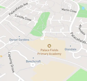 map for Palace Fields Primary School