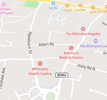 map for Wilmslow Health Centre