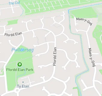 map for Ffordd Elan Pharmacy