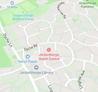 map for Meadowgreen Health Centre