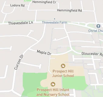 map for Prospect Hill Junior School