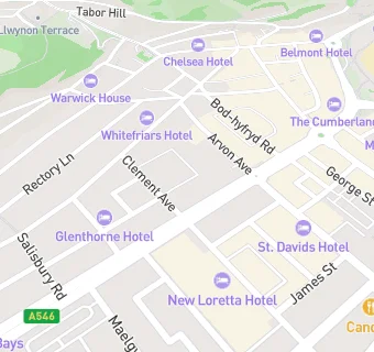 map for Dunoon Hotel