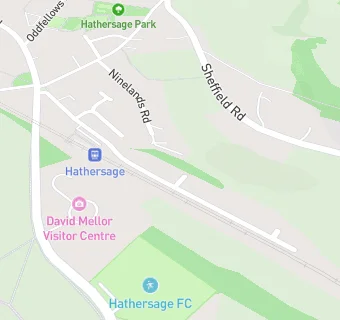 map for The Hathersage Branch Surgery