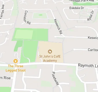 map for St John's CofE Primary School