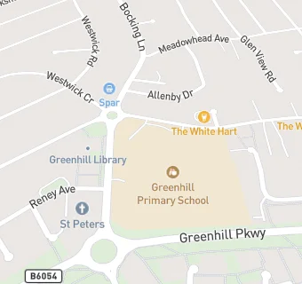 map for Greenhill Junior School