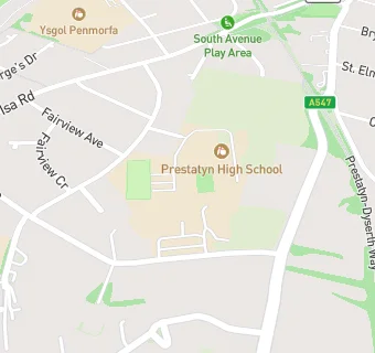 map for Prestatyn High School