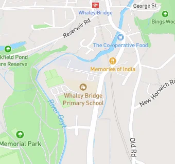 map for Whaley Bridge Primary School