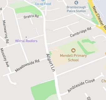 map for Mendell Primary School