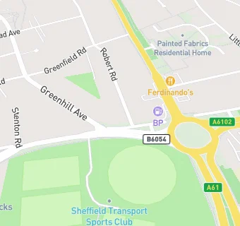 map for Sheffield Transport Sports Club