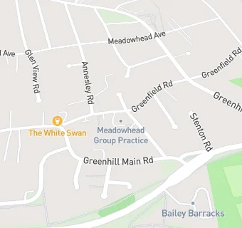 map for Greenhill Methodist Church