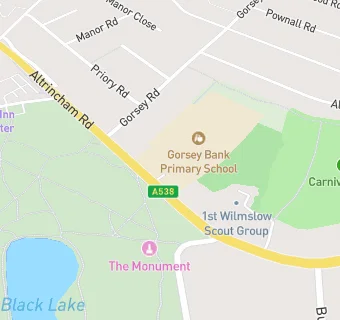 map for Gorsey Bank Primary School