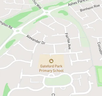 map for Gateford Park Primary School