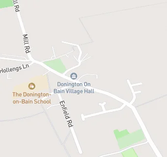 map for Donington On Bain Primary Sch