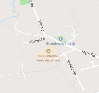 map for The Donington-on-Bain School