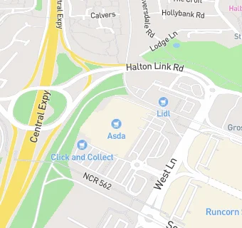 map for Asda Diner