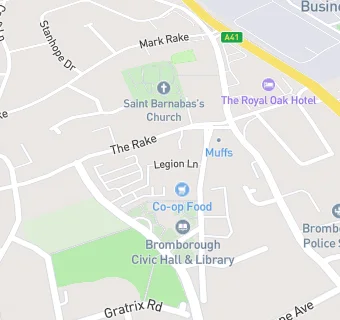 map for Bromborough Social Club