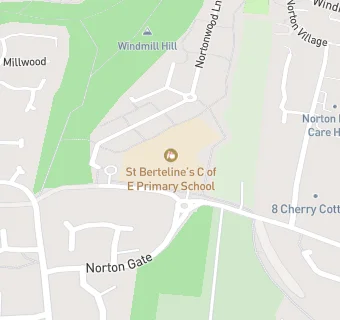 map for St Berteline's CofE Primary School