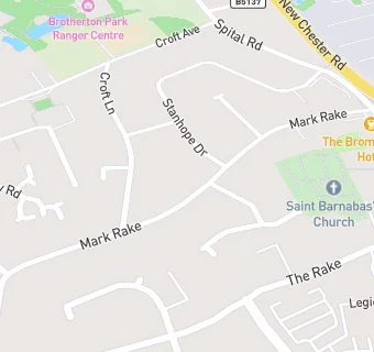 map for Matheson Church