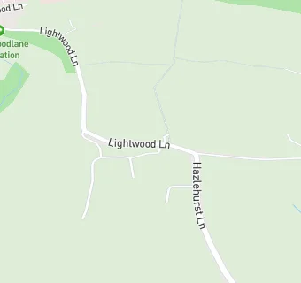 map for Woodland View Nursing Home Lightwood