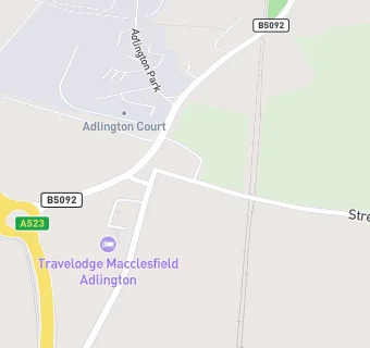 map for Adlington Manor Care Home