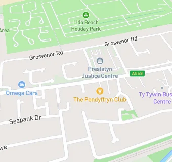 map for The Pendyffryn Club