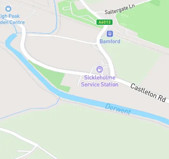 map for Sickleholme Service Station