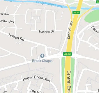 map for Halton Road Dental Practice