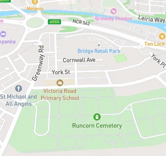 map for Victoria Road Primary School