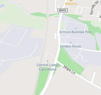 map for Hope Green Care Home