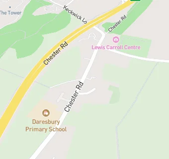 map for Daresbury Primary School