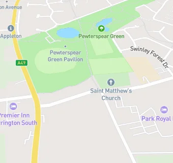 map for Stretton St Matthews CE Primary School