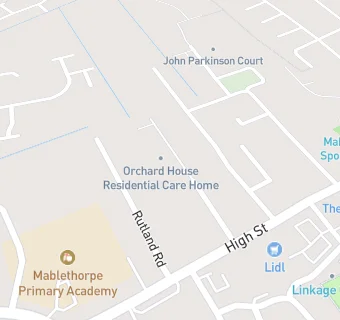 map for Orchard House Residential Care Home