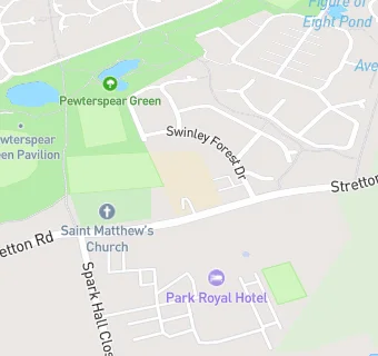 map for Stretton St Matthew's CofE Primary School