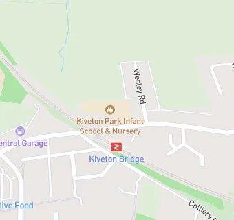 map for Kiveton Park Infant School