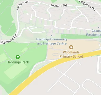 map for Herdings Primary School